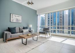 Living Room image for: Apartment - 1 bedroom - 1 bathroom for rent in Al Sahab 1 - Al Sahab - Dubai Marina - Dubai, Image 1
