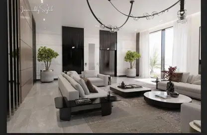Living Room image for: Apartment - 1 Bathroom for sale in Weybridge Gardens - Dubai Residence Complex - Dubai, Image 1