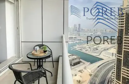 Apartment - Studio - 1 Bathroom for rent in Botanica Tower - Dubai Marina - Dubai