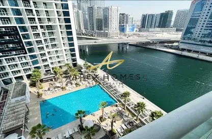 Apartment - Studio - 1 Bathroom for rent in Damac Maison Prive A - Damac Maison Prive - Business Bay - Dubai