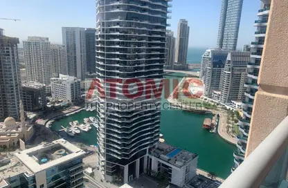 Apartment - 2 Bedrooms - 3 Bathrooms for rent in Zumurud Tower - Dubai Marina - Dubai