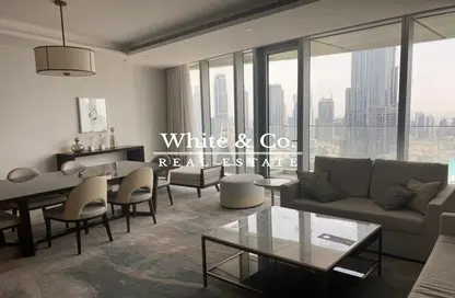 Living / Dining Room image for: Apartment - 2 Bedrooms - 3 Bathrooms for rent in The Address Sky View Tower 2 - The Address Sky View Towers - Downtown Dubai - Dubai, Image 1