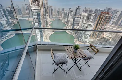 Balcony image for: Apartment - 1 Bedroom - 1 Bathroom for rent in Bay Central West - Bay Central - Dubai Marina - Dubai, Image 1