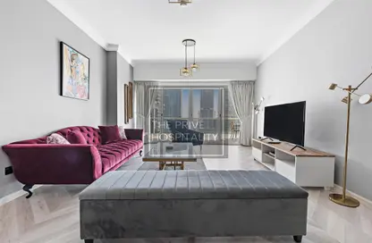 Living Room image for: Apartment - 2 Bedrooms - 3 Bathrooms for rent in Lake View Tower - Lake Almas West - Jumeirah Lake Towers - Dubai, Image 1