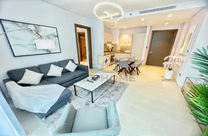 Living / Dining Room image for: Apartment - 2 Bedrooms - 2 Bathrooms for rent in Sobha Creek Vistas Tower B - Sobha Hartland - Mohammed Bin Rashid City - Dubai, Image 1