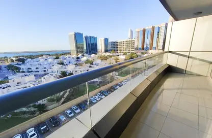 Balcony image for: Apartment - 3 Bedrooms - 5 Bathrooms for rent in Areej Tower - Zayed the First Street - Al Khalidiya - Abu Dhabi, Image 1