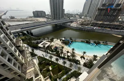 شقة - 3 غرف نوم - 3 حمامات للايجار في مبنى النسيم 3 - بريث - جريك بيتش - مرسى خور دبي - دبي