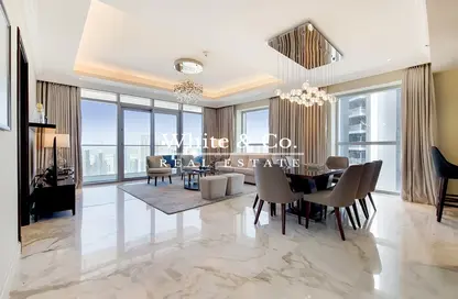 Living / Dining Room image for: Apartment - 3 Bedrooms - 5 Bathrooms for rent in The Address Residence Fountain Views 2 - The Address Residence Fountain Views - Downtown Dubai - Dubai, Image 1