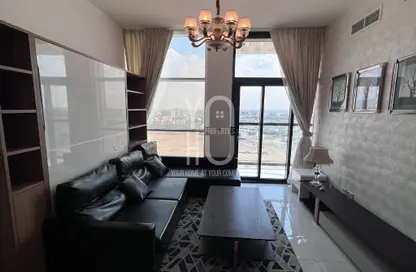 Living Room image for: Apartment - 1 Bedroom - 1 Bathroom for sale in Glamz by Danube - Glamz - Al Furjan - Dubai, Image 1