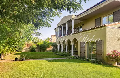 فيلا - 5 غرف نوم - 5 حمامات للايجار في الروضة الخضراء غرب - مجتمع الحدائق - مجمع دبي للاستثمار - دبي