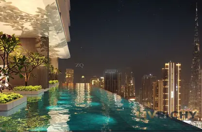 صورة لـ حوض سباحة شقة - غرفة نوم - 2 حمامات للبيع في اكسكوزيت ليفينج ريزيدنسز - برج خليفة - دبي وسط المدينة - دبي ، صورة رقم 1