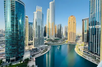 Apartment - Studio - 1 Bathroom for rent in Lake View Tower - JLT Cluster B - Jumeirah Lake Towers - Dubai