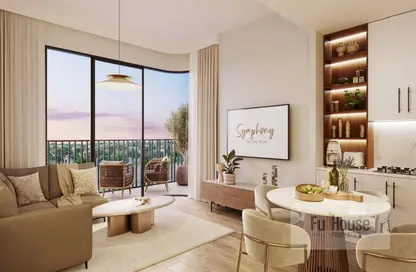 Living / Dining Room image for: Apartment - 2 Bedrooms - 2 Bathrooms for sale in Symphony - Town Square - Dubai, Image 1