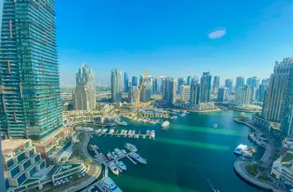 Water View image for: Apartment - 2 Bedrooms - 3 Bathrooms for rent in Cayan Tower - Dubai Marina - Dubai, Image 1