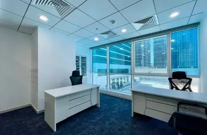 Office Space - Studio - 3 Bathrooms for rent in Hanging Garden Tower - Al Danah - Abu Dhabi