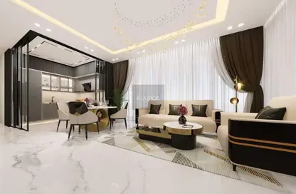 Living / Dining Room image for: Apartment - 1 Bathroom for sale in Bayz101 by Danube - Business Bay - Dubai, Image 1