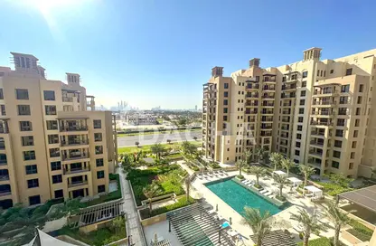 Outdoor Building image for: Apartment - 2 Bedrooms - 2 Bathrooms for sale in Asayel - Madinat Jumeirah Living - Umm Suqeim - Dubai, Image 1