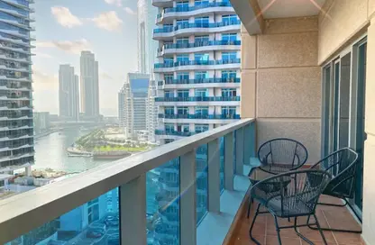 Apartment - 1 Bedroom - 2 Bathrooms for rent in Zumurud Tower - Dubai Marina - Dubai