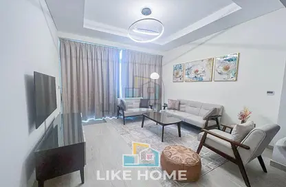 Living Room image for: Apartment - 1 Bedroom - 1 Bathroom for rent in Farhad Azizi Residence - Al Jaddaf - Dubai, Image 1