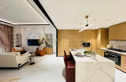 Living / Dining Room image for: Apartment - 2 Bedrooms - 3 Bathrooms for sale in Azizi Venice - Dubai South (Dubai World Central) - Dubai, Image 1