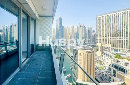 Apartment - 1 Bedroom - 2 Bathrooms for rent in Silverene Tower B - Silverene - Dubai Marina - Dubai
