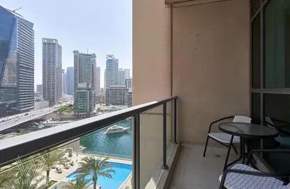 شقة - غرفة نوم - 1 حمام للايجار في السحاب 1 - السحاب - دبي مارينا - دبي