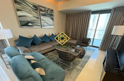 Living Room image for: Apartment - 2 Bedrooms - 3 Bathrooms for sale in Aykon City Tower B - Aykon City - Business Bay - Dubai, Image 1