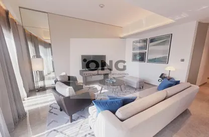 Living Room image for: Apartment - 3 Bedrooms - 4 Bathrooms for sale in Address Harbour Point Tower 1 - Address Harbour Point - Dubai Creek Harbour (The Lagoons) - Dubai, Image 1