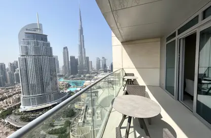 Balcony image for: Apartment - 2 Bedrooms - 3 Bathrooms for rent in Address Fountain Views Hotel - Downtown Dubai - Dubai, Image 1