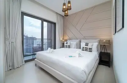 Room / Bedroom image for: Apartment - 1 Bedroom - 2 Bathrooms for rent in Sobha Creek Vistas Tower B - Sobha Hartland - Mohammed Bin Rashid City - Dubai, Image 1