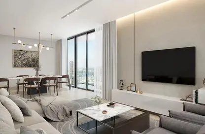 Living / Dining Room image for: Apartment - 3 Bedrooms - 4 Bathrooms for sale in Sobha Verde - Jumeirah Lake Towers - Dubai, Image 1