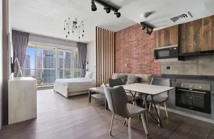 Apartment - Studio - 1 Bathroom for rent in Dubai Arch - JLT Cluster G - Jumeirah Lake Towers - Dubai