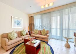 Living Room image for: Apartment - 2 bedrooms - 3 bathrooms for rent in Blue Beach Tower - Jumeirah Beach Residence - Dubai, Image 1