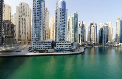 شقة - 3 غرف نوم - 3 حمامات للايجار في برج الأمواج - دبي مارينا - دبي