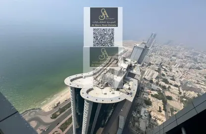 شقة - غرفة نوم - 2 حمامات للبيع في برج الكورنيش - طريق كورنيش عجمان - عجمان