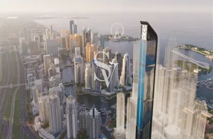 Penthouse - 4 Bedrooms - 6 Bathrooms for sale in Aeternitas Tower - Dubai Marina - Dubai