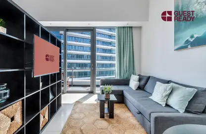Apartment - Studio - 1 Bathroom for rent in Silverene Tower B - Silverene - Dubai Marina - Dubai