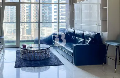 Living Room image for: Apartment - 1 Bathroom for rent in Bayz by Danube - Business Bay - Dubai, Image 1