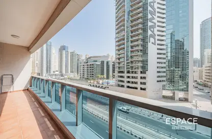 Apartment - 1 Bedroom - 2 Bathrooms for rent in Zumurud Tower - Dubai Marina - Dubai