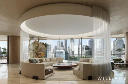 Living Room image for: Apartment - 2 Bedrooms - 3 Bathrooms for sale in Eywa - Business Bay - Dubai, Image 1