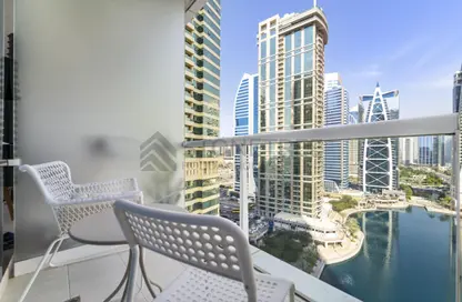 Apartment - Studio - 1 Bathroom for rent in Lake Terrace - JLT Cluster D - Jumeirah Lake Towers - Dubai