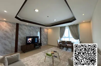 Apartment - 1 Bedroom - 1 Bathroom for rent in Corniche Tower - Ajman Corniche Road - Ajman