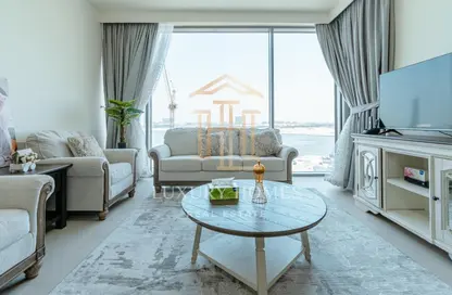 Living Room image for: Apartment - 2 Bedrooms - 2 Bathrooms for rent in Creek Rise Tower 1 - Creek Rise - Dubai Creek Harbour (The Lagoons) - Dubai, Image 1