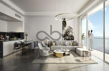 Living Room image for: Apartment - 1 Bathroom for sale in Grove Beach Views - Saadiyat Island - Abu Dhabi, Image 1