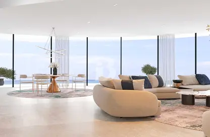 Living Room image for: Apartment - 1 Bedroom - 1 Bathroom for sale in Sea La Vie - Yas Bay - Yas Island - Abu Dhabi, Image 1