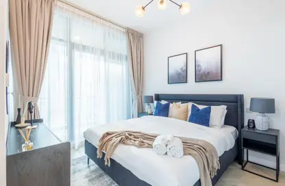 Room / Bedroom image for: Apartment - 1 Bedroom - 1 Bathroom for rent in Iris Blue - Dubai Marina - Dubai, Image 1