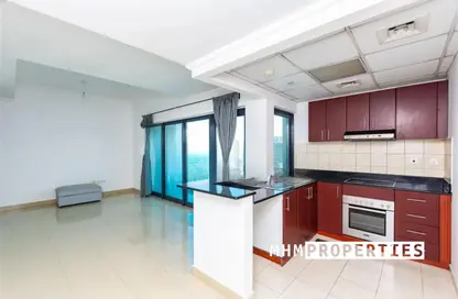 صورة لـ مطبخ شقة - غرفة نوم - 1 حمام للايجار في برج الزمان والمكان - دبي مارينا - دبي ، صورة رقم 1