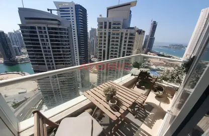 Balcony image for: Apartment - 1 Bedroom - 2 Bathrooms for sale in Botanica Tower - Dubai Marina - Dubai, Image 1