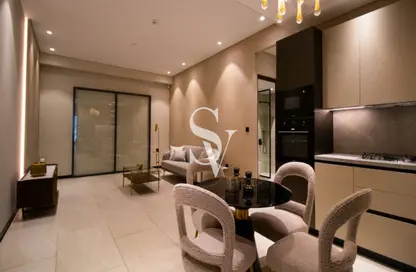 Living / Dining Room image for: Apartment - 2 Bedrooms - 3 Bathrooms for sale in Marquis Signature - Arjan - Dubai, Image 1