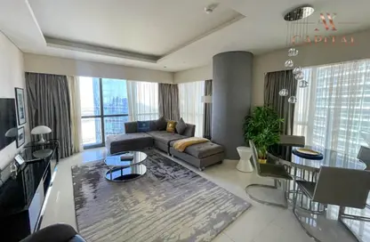 Living Room image for: Apartment - 2 Bedrooms - 2 Bathrooms for rent in Tower B - DAMAC Towers by Paramount - Business Bay - Dubai, Image 1